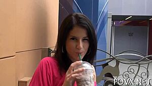 beautiful aubrey sky in rough pov sex competition with petite teen body