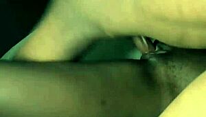 digging deep into her wet pussy in missionary position