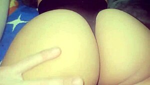 massaging my ex's ass in the bathroom with her miniskirt on 😏