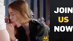 creating artistic pieces on canvas with european blonde girlfriend