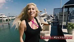 Blonde in changing room with big tits cristi