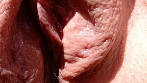 Mature wife sunning her shaved pussy 😎