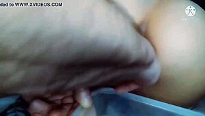 argentinian babe gets grapes in ass during anal play