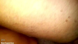 Mature milf with big ass in husband's room scene