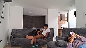 my girlfriend's stepmother sucks my cock in the massage