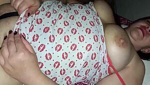 Cheating Wife Gets Groped In See-Through Outfit Alone