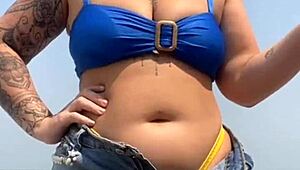 Took the virgin guy home and he loved my swollen pussy flashing