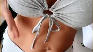 Wifey Stuns With Perfect Tit Flashing Shirt