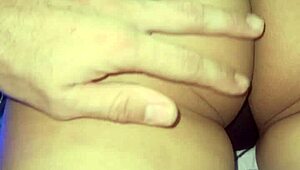 massaging my ex's ass in the bathroom with her miniskirt on 😏