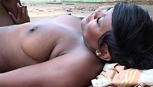 Lulu, caught stealing a car, asks 'What are you mechanics going to do to me?' before getting roughly fucked by big black cocks