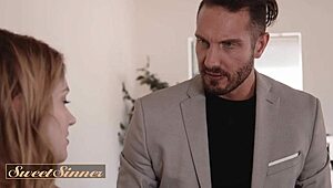 Ginger Hottie Moans in Passionate Bed Fuck