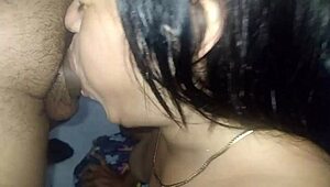 Intense deepthroating of huge big black cock before doggy creampie and cuckold cleanup