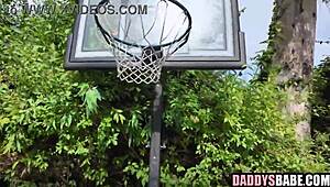 Stepdaughter fucks stepdad after basketball