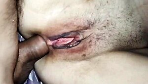 My wife enjoys her tight holes stretched by a massive cock in POV