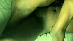 digging deep into her wet pussy in missionary position