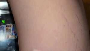 wife wet messy fuck for a dripping creampie in kitchen