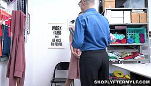 Gia Vendetti, sexy Latina MILF shoplifter, banged by cop after getting caught