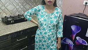 Indian Stepmom Bends Over for Stepson in Kitchen Sex