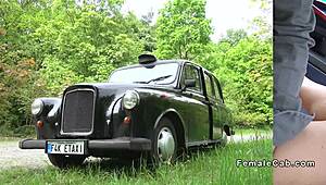 i spied on that bald guy banging the busty british cab driver outdoors