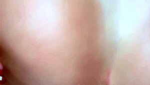 Tanned exhibitionist gets ass to mouth after gaping