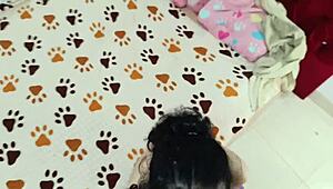 Le follo duro el coño a mi hermanastra a lo perrito hasta correrme dentro - pov creampie en español