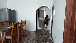 Maid whore showing her ass on camera 😏