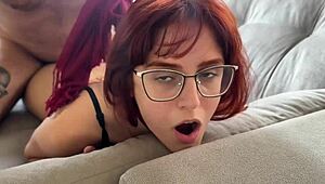 I caught her masturbating and finished the job with this Latina and her big natural tits