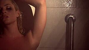 Sexy Dahlias Shows Tits and Pussy in Naughty Shower