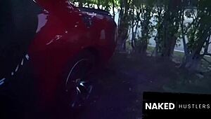 Latina Slut Fucked in Parking Lot!