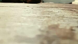 Wife caught masturbating pussy with showerhead in bath.