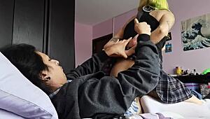 Want your cream inside during a wild Mexican ride in a miniskirt?