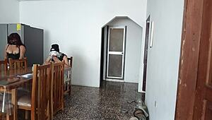 Maid whore showing her ass on camera 😏