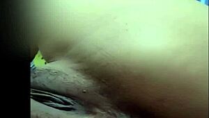 My beautiful wife enjoys wet pussy play with her girlfriend during a steamy video call sex session.