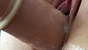 big cock fucks shaved pussy closeup 😈