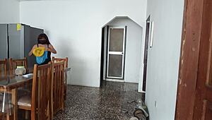 Maid whore showing her ass on camera 😏