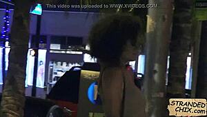 I fucked this curly haired beauty outdoors, Julie Kay