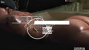 Latina Milf Gives Handjob To Big Black Cock, Cumshot Fills Her Hand.