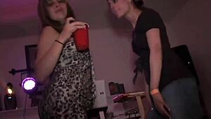 Teen Lesbians Engage in Muff Diving While Voyeurs Watch Outdoors