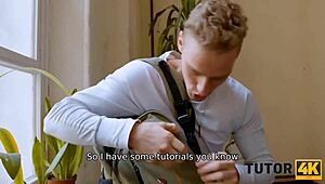 Tutor4k guy fucks his physics tutor on the red couch 😏