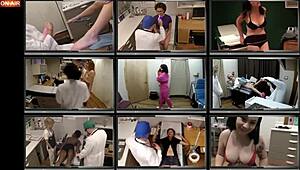 Hairless shaved natural tits black girl spreads skirt for anal finger humiliation backstage