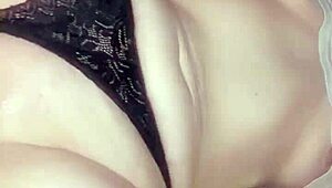 Closeup pussy eating whole BBC!