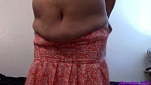 Naughty BBW Housewife Strips Fully Naked