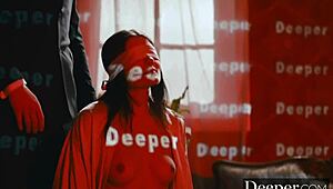 Adria Rae is an open book, getting dominated with deepthroat, double penetration, and anal in doggystyle