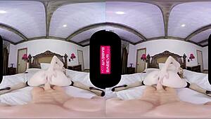 Tantalizing Ivy Jones Masturbates Big Tits With Dildo In Vr!