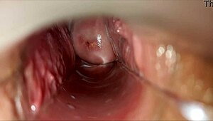 hey, check out this pulsating orgasm right inside her tight vagina