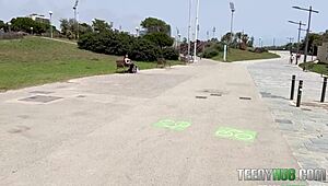 perfect tits spotted at barcelona nude beach apra shay don mulatito