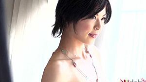 japanese lady with big tits in kimono saki aoyama sucks cock outdoors uncensored