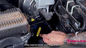 hormonal teen 18+ step daughter interrupts stepdaddy's work for family fun