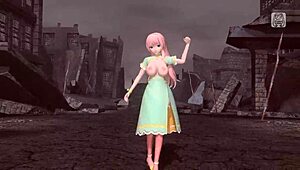 Is Megurine Luka bound nude in this mod?