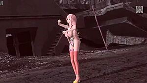 Is Megurine Luka bound nude in this mod?
